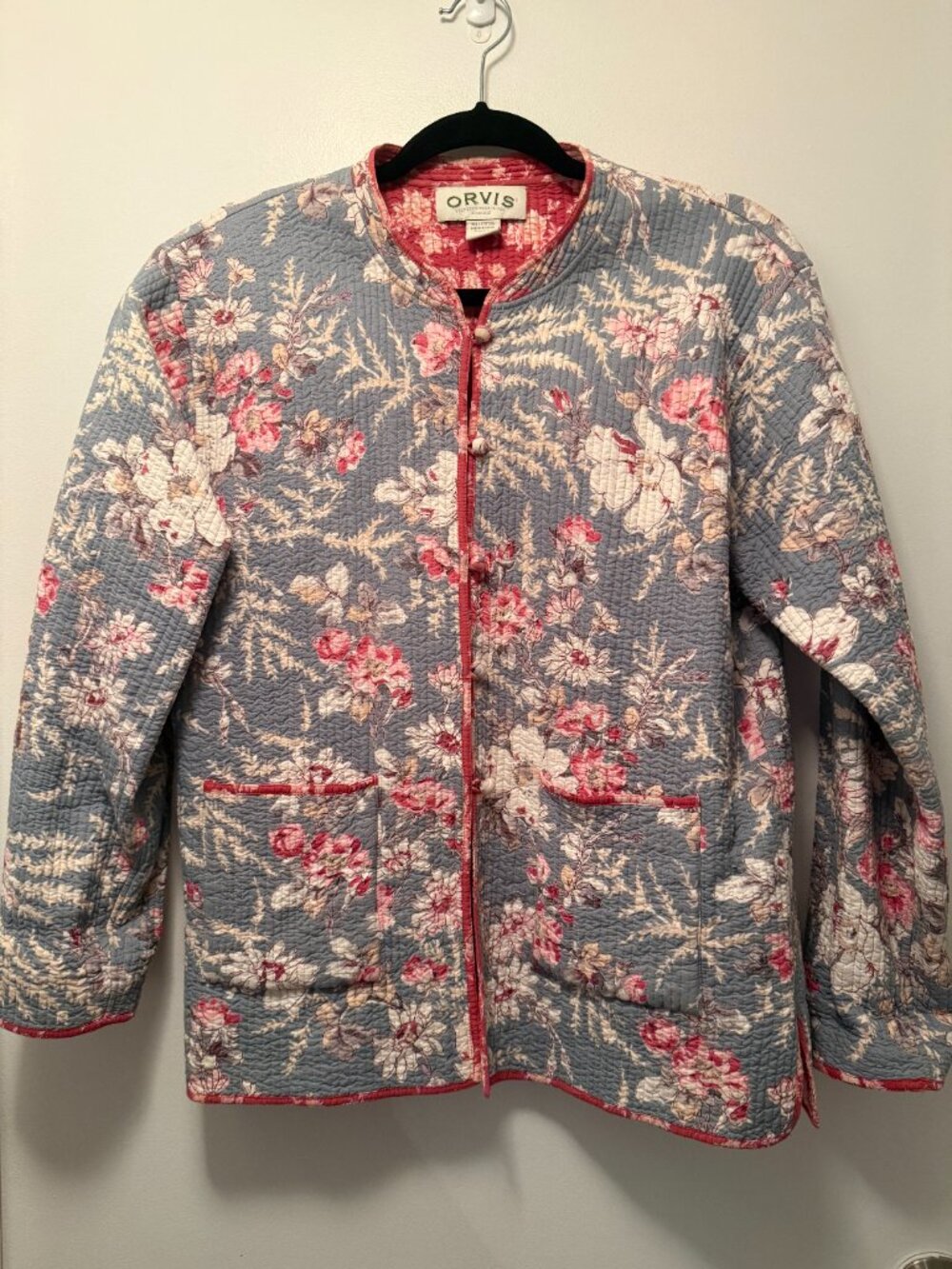 Orvis Vintage | Reversible Floral Quilted Jacket | Cotton | Cottagecore | M